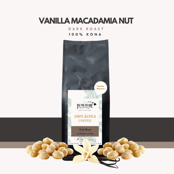 Vanilla Macadamia Nut Flavor 100% Kona Coffee